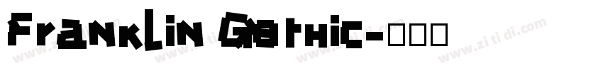 Franklin Gothic字体转换